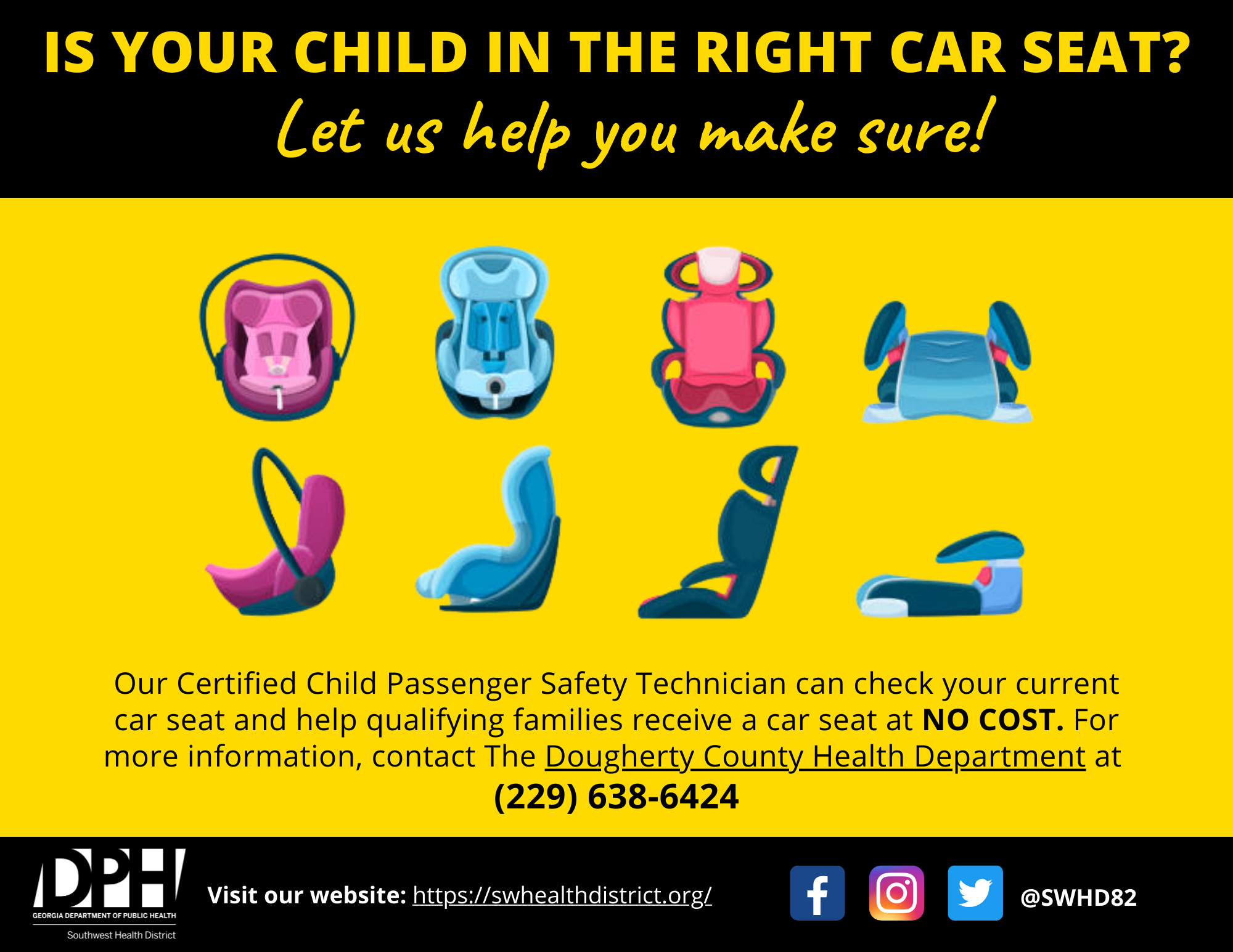 Car Seat Mini-Grant Program Available Through Dougherty County Health Department